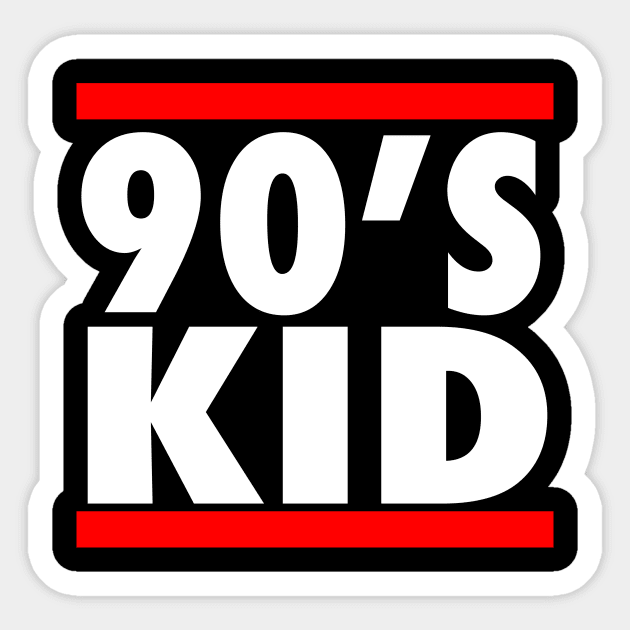 90s Kid - Nineties Kid Sticker by fromherotozero